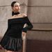 WG133 Creative Design 2025 Summer Sexy Style Private For Ladies, Strapless Off-Shoulder Puffy Skirt Dress_ecoleips.com