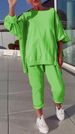 2025 New Casual Solid Color Round Neck Long Sleeve Top Sports Versatile Pants Set For Women_ecoleips.com