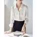 2025 2025 Spring Autumn New White With Women's High End Hidden Button Design For Commuting OL And Vertical Professional Dress_ecoleips.com