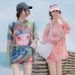 Pink Two Piece Swimsuit For Slightly Chubby Girls Conservative Slimming Sun Protective Cover Up Perfect For Hot Springs And The Beach_ecoleips.com