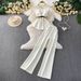 Elegant Women's Slimming Sleeveless Vest Top And High-Waisted Wide-Leg Pants Suit Set Tailored Blazer Style Office And Evening Wear_ecoleips.com
