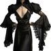 Subculture Women's Dark Style Chiffon Cover up CF25156 Comfortable Versatile Outerwear Summer New Arrival Chinese Style Top_ecoleips.com
