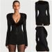 Slim Fit Women's Jumpsuit Fur Collar European American Style Sexy Evening Party Wear Fashion Autumn Luxurious_ecoleips.com