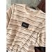 Women's Clothing Summer New High End Hong Kong Style Leisure Sports Suit Women's Fashion Striped Top Wide Leg Pants Two Piece Suit_ecoleips.com