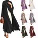 Verve Plus Size Women's Cardigan Coat Robe Long Dress Autumn Clothing_ecoleips.com