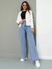 Foreign Trade 2025 New Model Cross-Border European And American High-Waisted Washed Women's Jeans Long Straight_ecoleips.com