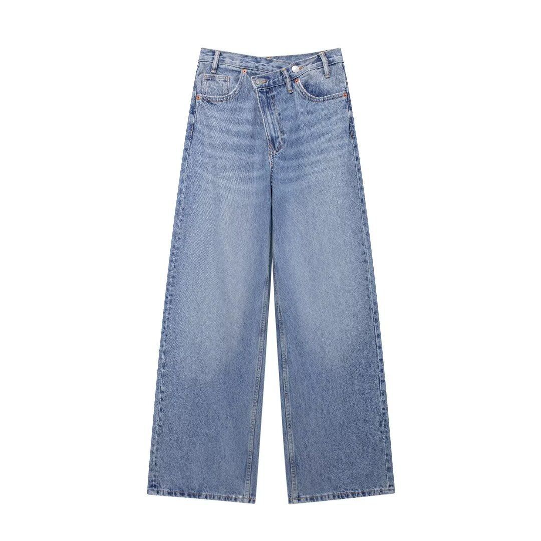 Women's Clothing Retro Slim Drape Straight Leg Floor Length Pants Trendy_ecoleips.com