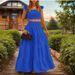 Women's Solid Color Mid-Raise Slip Dress With Flowy Skirt – Elegant & Sexy Two-Piece Set_ecoleips.com