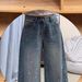 Women's Sparkly Rhinestone Embellished Denim Jeans Fleece Lined Slimming Wide Leg Plus Size Straight Leg Pants_ecoleips.com