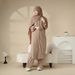 2025 New Muslim Women's Two-Piece Slimming Elegant Long Robe Dress_ecoleips.com