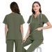 Women's Clothing Elastic Quick Drying High Quality Hand Washing Clothes Oral Dental Clinic Front Desk Work Clothes Solid Color Medical Uniforms_ecoleips.com