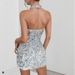 New European And American Style Women's Sequin Sleeveless Sexy Backless Hip Short Dress Gown_ecoleips.com