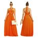 Verve K10764 Women's Multi-Way Wear Large Swing Pleated Gown Dress_ecoleips.com
