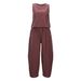 2025 New Women's Plaid Loose Breathable Sleeveless Vest And Long Pants Set_ecoleips.com