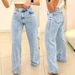 Cross-border Hot-Selling Autumn High-Quality European And American New Trendy Straight-Leg Casual Jeans_ecoleips.com