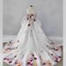 Hand-Embroidered Floral Ball Gown For Weddings & Special Occasions – Elegant Sweetheart Neckline, Floor-Length A-Line Dress_ecoleips.com