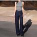 Ms. Li Recommends Vintage Washed Dark Blue Straight-leg Jeans Women Made From Italian Imported Fabric, New For Spring_ecoleips.com