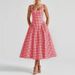 2026 Spring New Women's Clothing European American Export Fresh And Sweet Slim-Fit Printed Strap Long Dress_ecoleips.com
