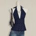 Sleeveless Backless Halter Neck Bodycon Top For Women, Sexy Polka Dot Short Cami With High Elasticity, Elegant Daily Wear_ecoleips.com