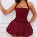 Naked Sports Dress With Chest Pad, Women's Anti-light Backing, Tennis Skirt, Breathable_ecoleips.com