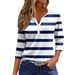 2026 Best-Selling T-Shirt V-Neck Three-Button Printed Short-Sleeve European And American Women's Top From Source_ecoleips.com