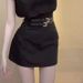 Short Skirt Set For Women Fashion Summer 2025 Thin Slimming V-Neck T-Shirt Women's Outerwear Solid Color Sleeveless Top_ecoleips.com
