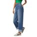 European And American Cross-Border Fashion High-Waisted Straight-Leg Jeans 2025 Spring New Women's Casual Wide-Leg Pants_ecoleips.com