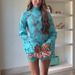 High Neck Lace Long Sleeve Women's Dress Casual Loose Style for Vacation_ecoleips.com