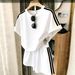 Youthful Sporty Two Piece Set for Women Striped Patchwork Short Sleeve Top Wide Leg Shorts Stylish Clothing_ecoleips.com