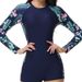 Aria Basics 2025 European And American Cross-border New Swimwear For Women, Bikini, Long-sleeve, Boxer-style Diving Su, Surfing_ecoleips.com