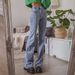 In-stock Cross-border Jeans, Tight-fitting Five-pointed Star Straight-leg Women's Long Pants, Solid Color Jeans For_ecoleips.com