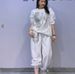 Women's Clothing Full Of Star Diamond Two Piece Suit Round Neck Pullover Long Sleeve Sweater Trousers Suit Trendy_ecoleips.com