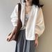 Japanese-style Vintage Linen Long-sleeve Shirt For Women, Summer High-end Luxury Ramie Sunscreen Cardigan Jacket Top_ecoleips.com