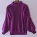 Soft & Cozy Chunky Knit Sweater Women's Long Sleeve Mock Neck Pullover With Lantern Sleeves - Autumn Winter Casual Comfort Wear_ecoleips.com