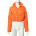 Women's Winter Stand Collar Puffer Jacket With Long Sleeves, Lightweight Warm Coat, Fashionable Streetwear, Comfortable Cotton-Polyester Blend_ecoleips.com