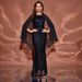 Elegant Black Sequin Ball Gown – Princess Sweetheart Neckline Cape Backless Evening Dress With High Waist & Flowy Skirt (Sizes S-XL)_ecoleips.com