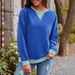 Women's Oversized Color Block Hoodie - Cozy Long Sleeve Pullover Sweatshirt For Fall/Winter, Streetwear Casual Style_ecoleips.com