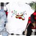 Merry Christmas Tree Santa Claus Plus Size Women's Vintage Fashion Loose Short Sleeve T-Shirt For Women_ecoleips.com