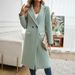 Autumn And Winter Stylish Commuting Lapel Cardigan, Women's Long Sweater_ecoleips.com