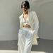 Women’s Clothing autumn new fashion halter neck vest suit lace up skirt trousers drape satin suit women_ecoleips.com