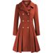 Double-Breasted Pea Coat With Notched Lapels – A-Line Wool-Blend Trench For Women (S-3XL)_ecoleips.com