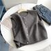 K Vest, Loose Plus Size Knit Sweater, Versatile And Fashionable New Style, Thin Base, Casual. No Accessories_ecoleips.com