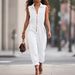 Women's Elegant Solid Color Zip Up Jumpsuit Spring/Summer_ecoleips.com