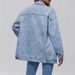 Women's Long Sleeve Denim Jacket Oversized Button Fashion Coat Spring Outerwear For Ladies_ecoleips.com