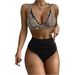 high waist bikini, mesh stitching sexy backless pleated swimsuit_ecoleips.com