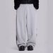 Personalized Printed Frayed Hem Trousers Fashionable Loose Wide Leg Casual Trousers for Men And Women Trendy Brand Cross Border American Style_ecoleips.com