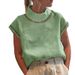 Women's Casual High Collar Linen Lace Shirt Solid Color Breathable Hollow Top For Summer Spring/Autumn Regular Fit Elegant Fashion_ecoleips.com