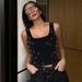Women's Fashion 2025 Summer New Sexy Slim Fit Crop Top U-Neck Beaded Vest_ecoleips.com