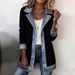Women's Slim Fit Patchwork Jacket Elegant Fashionable Long Sleeve Style Autumn Outerwear_ecoleips.com