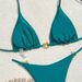 Women's Clothing Bikini Metal Ring Fine Flash Advanced Sexy Split Bikini Solid Color Swimsuit Batch_ecoleips.com